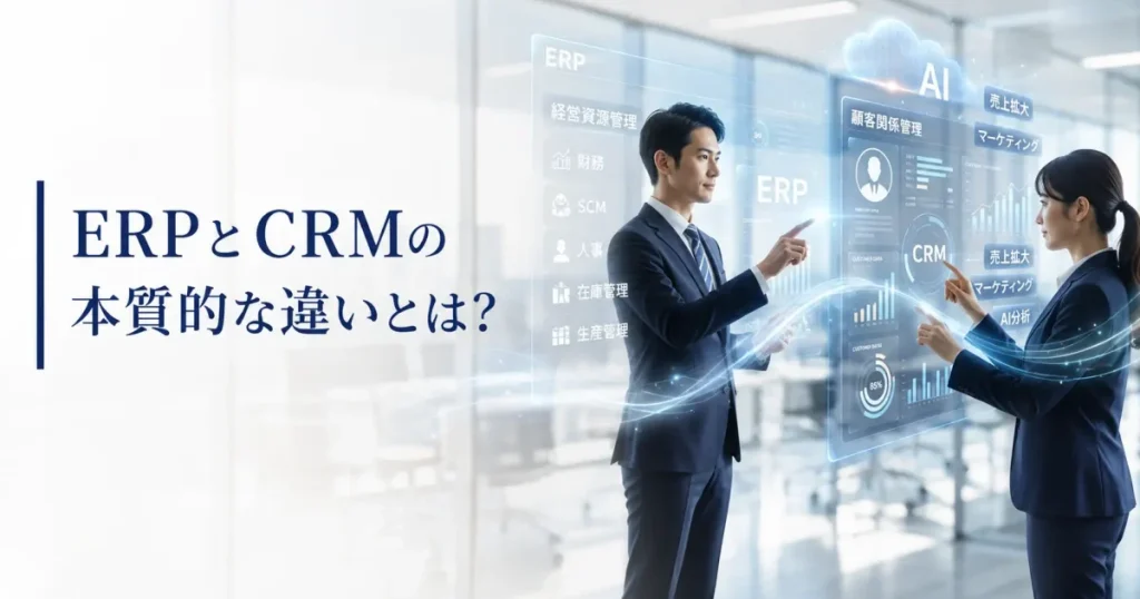 ERPとCRMの本質的な違いとは？