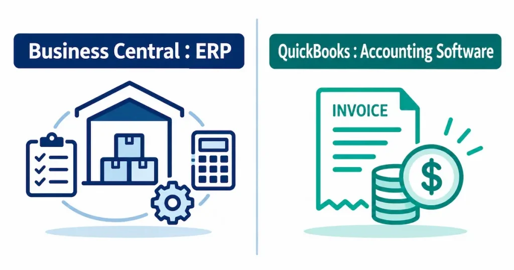 The Basic Difference Between Business Central and QuickBooks