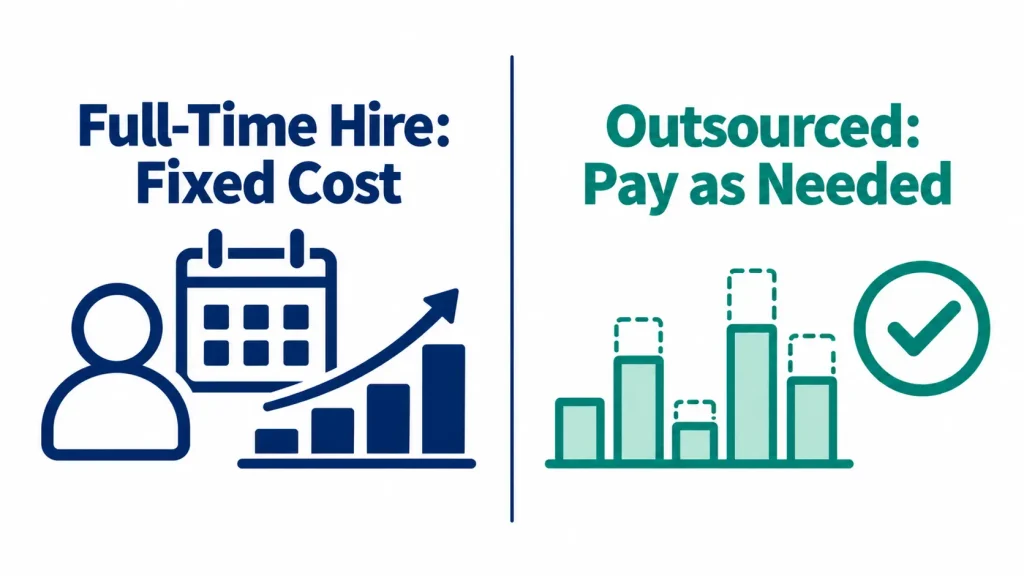 Cost Comparison: In-House Non-Dedicated IT Staff vs. Managed IT Services Outsourcing